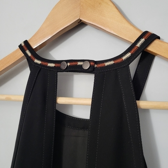 Yigal Azrouel Black Shell Embroidery Crepe Giorgio Dress NWT - Picture 11 of 12